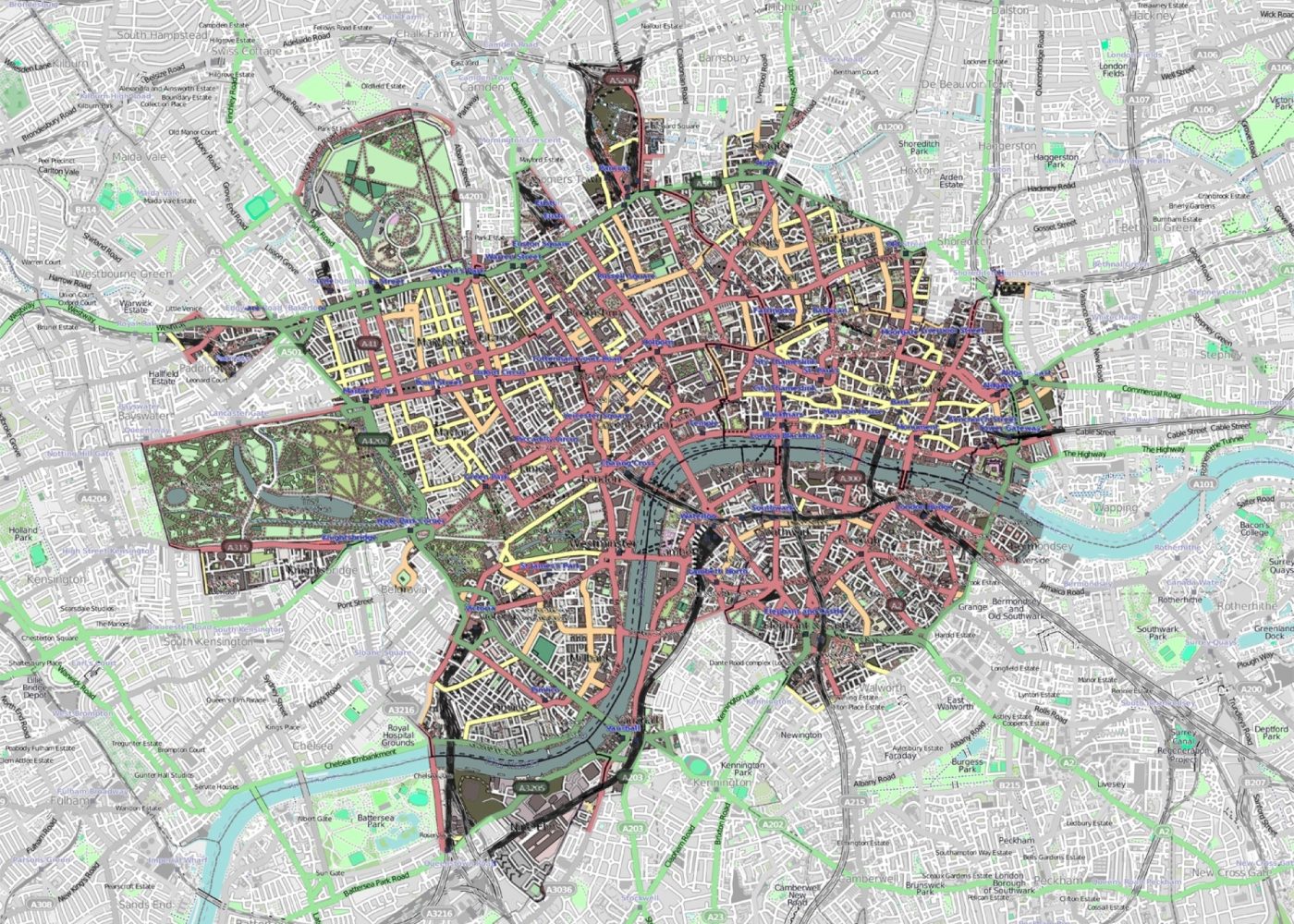 Change of Use Exemption Map – London CAZ – Rodic Davidson Architects