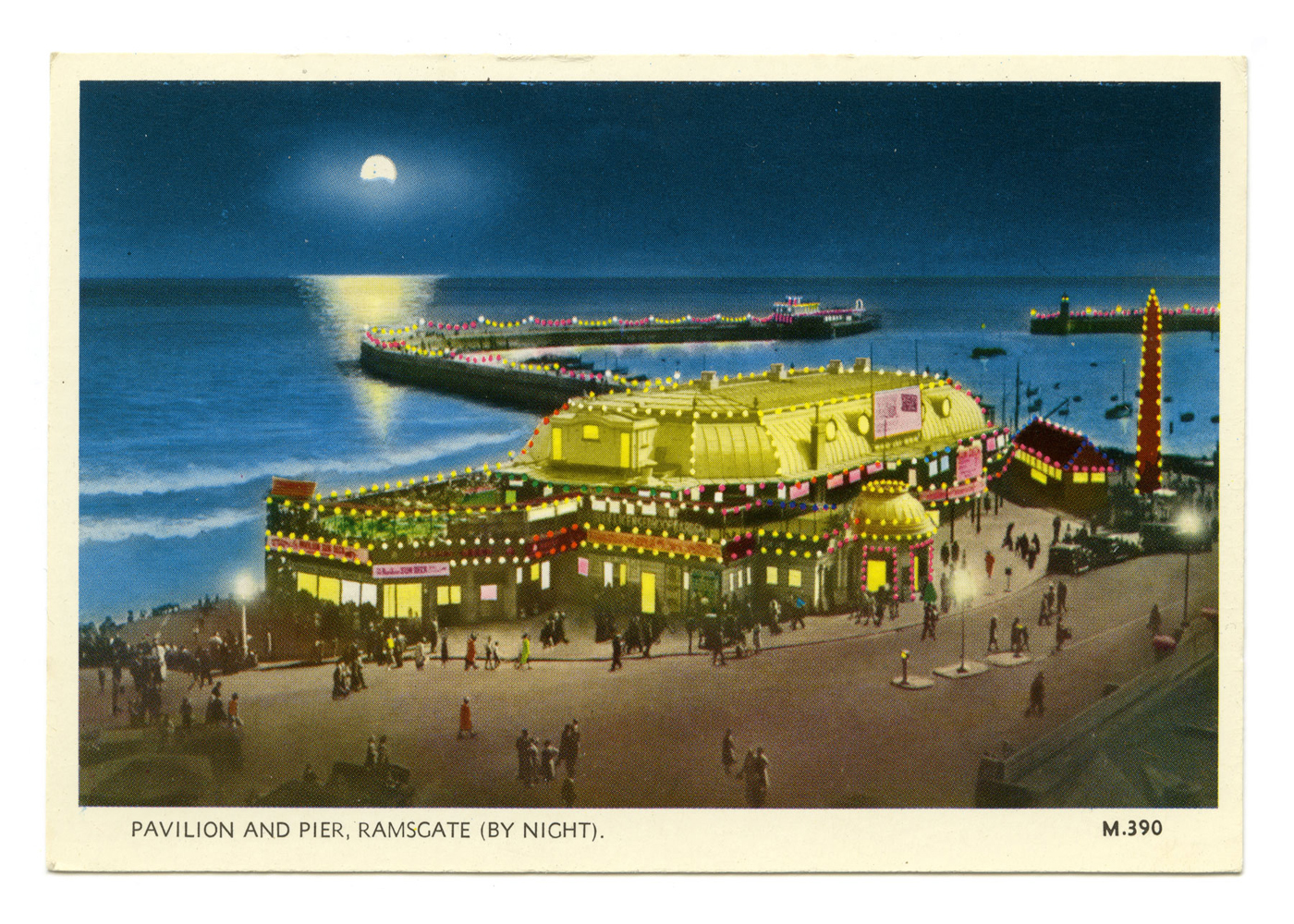 Pavillion Ramsgate Night Postcard