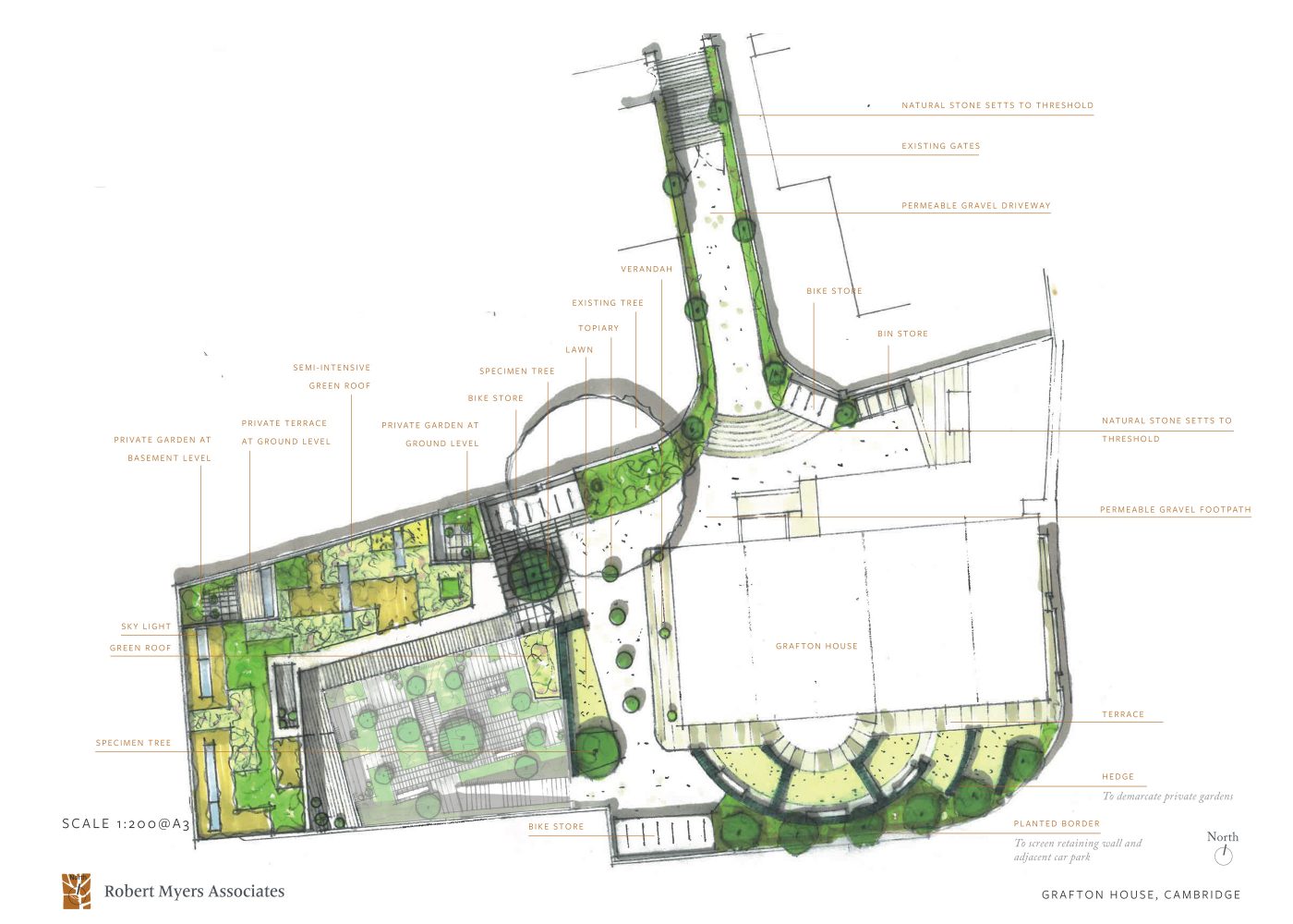 Planning Permission for Landscape Scheme Cambridge  Rodic Davidson