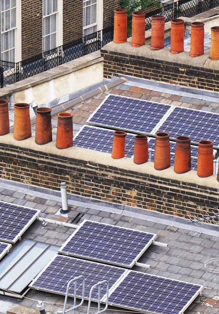 Home heating by solar panel